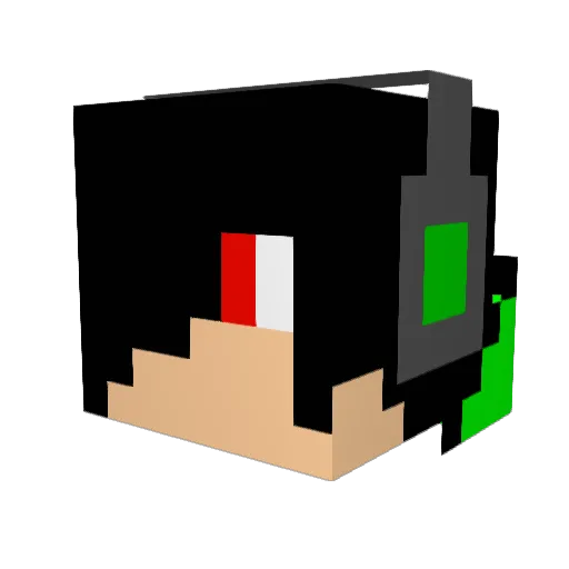 _DUNCAN_ Minecraft avatar head, 3D render