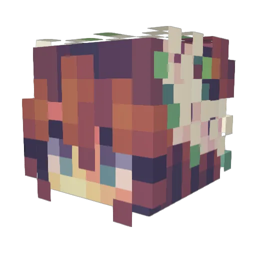 _DUTCHMOON_ Minecraft avatar head, 3D render