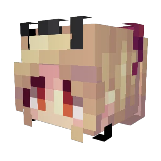 _DaBomBer_ Minecraft avatar head, 3D render