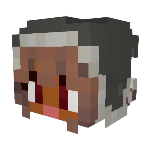 _DaZzed_ Minecraft avatar head, 3D render