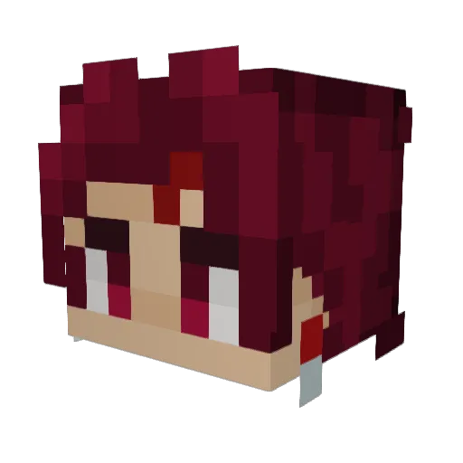 _Dadan_ Minecraft avatar head, 3D render