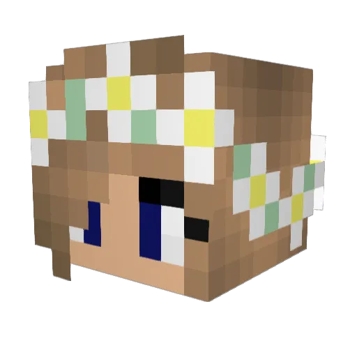 _DaisyGirl_ Minecraft avatar head, 3D render