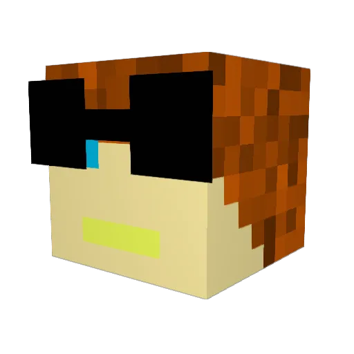 _Damar_ Minecraft avatar head, 3D render