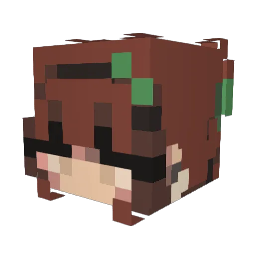 _Damara_ Minecraft avatar head, 3D render
