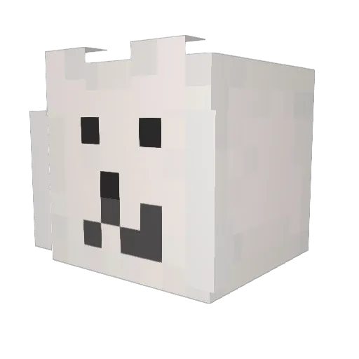 _Damster Minecraft avatar head, 3D render