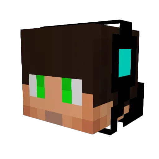 _Dandis_ Minecraft avatar head, 3D render