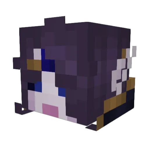 _Danii24_ Minecraft avatar head, 3D render