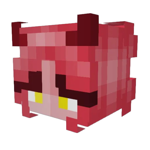 _DareDevil_666 Minecraft avatar head, 3D render
