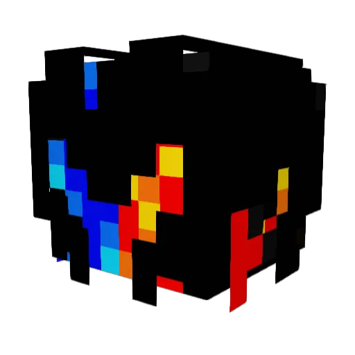 _DarkAngel_252 Minecraft avatar head, 3D render