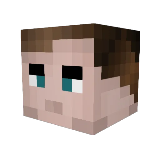 _DarkMatt3r Minecraft avatar head, 3D render