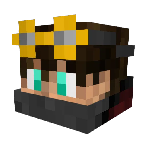_Dark_Entchen_ Minecraft avatar head, 3D render
