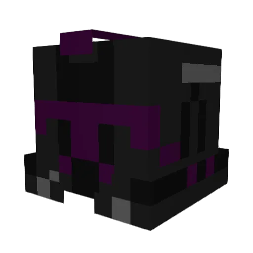 _Dark_Side_n Minecraft avatar head, 3D render