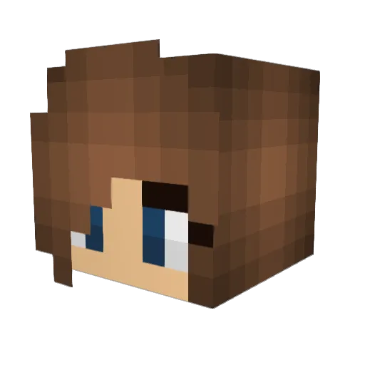 _Darquise__ Minecraft avatar head, 3D render