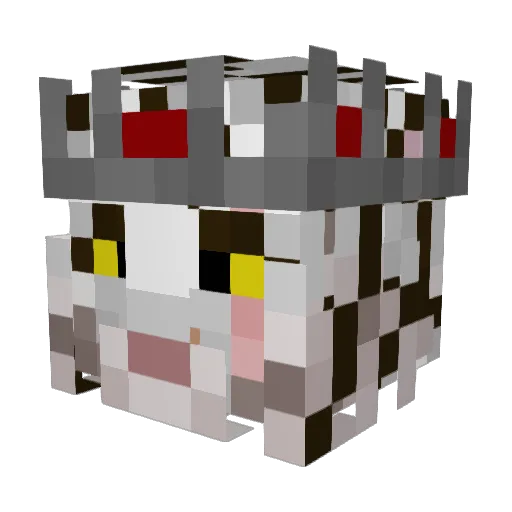 _Darth_Raven_ Minecraft avatar head, 3D render