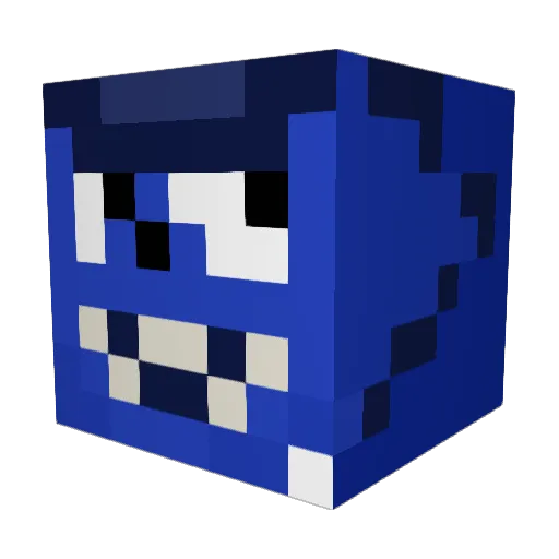 _DasFlauschy_ Minecraft avatar head, 3D render
