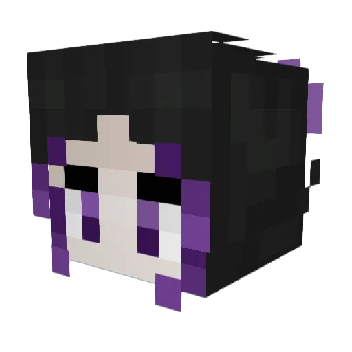 _Dashr Minecraft avatar head, 3D render