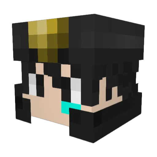 _DatPaligas_ Minecraft avatar head, 3D render