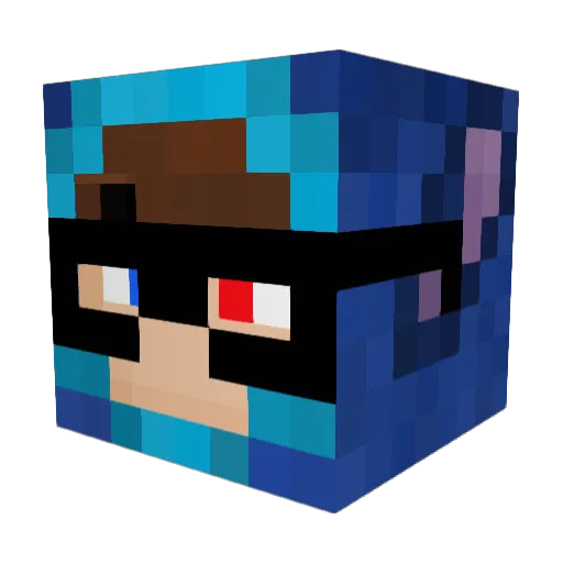 _DatRod Minecraft avatar head, 3D render