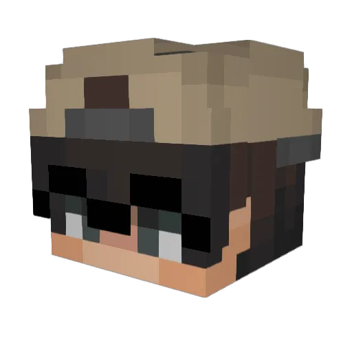 _DaumenHoch_ Minecraft avatar head, 3D render