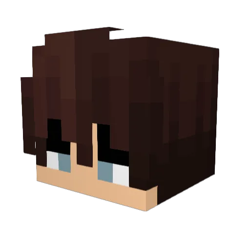 _Dawnnn_ Minecraft avatar head, 3D render
