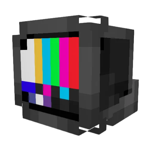 _DayTimeTV_ Minecraft avatar head, 3D render