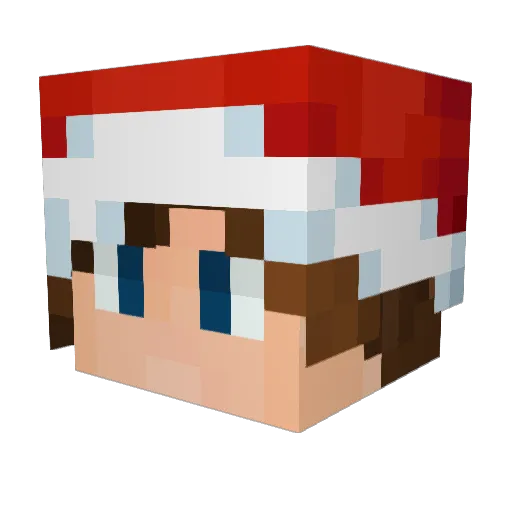 _Dazhen_ Minecraft avatar head, 3D render