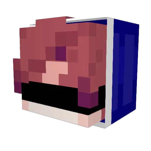 _Deadara_ Minecraft avatar head, 3D render