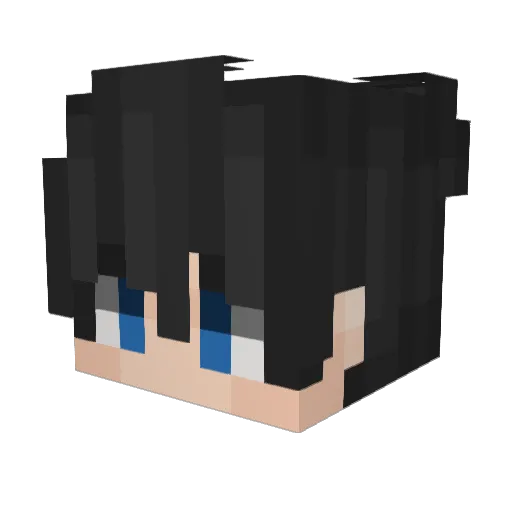 _DeadlySky Minecraft avatar head, 3D render