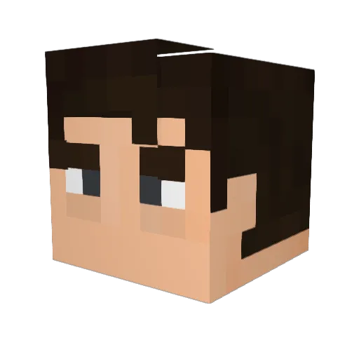 _Decado_ Minecraft avatar head, 3D render