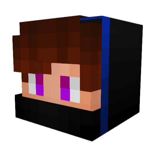 _Declan_1 Minecraft avatar head, 3D render