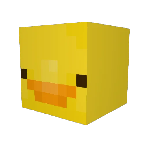 _DedFish_ Minecraft avatar head, 3D render