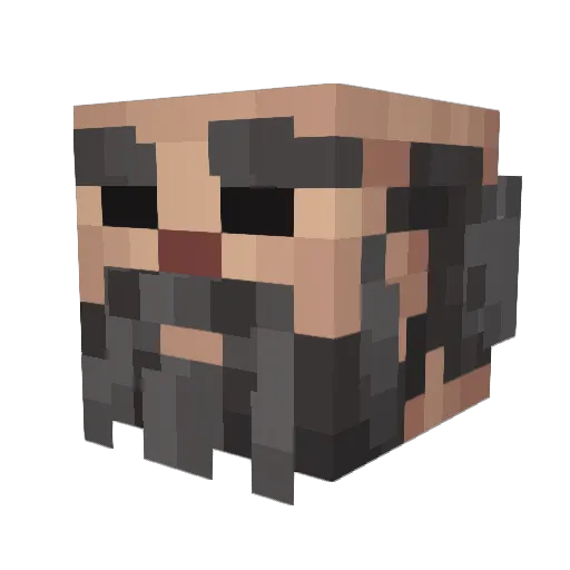 _Ded_Perdet21_ Minecraft avatar head, 3D render