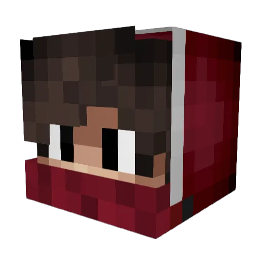 _Defkhan_ Minecraft avatar head, 3D render