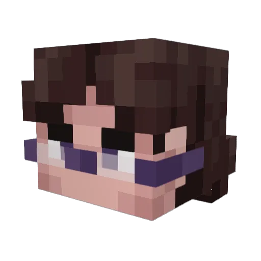_Deflor_ Minecraft avatar head, 3D render