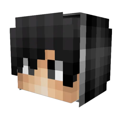 _Defuze_ Minecraft avatar head, 3D render