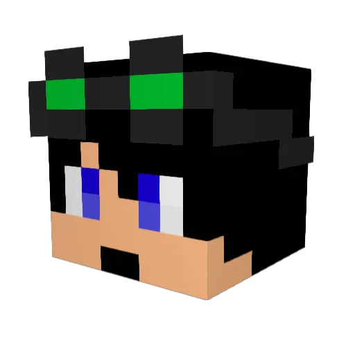 _Deke_ Minecraft avatar head, 3D render
