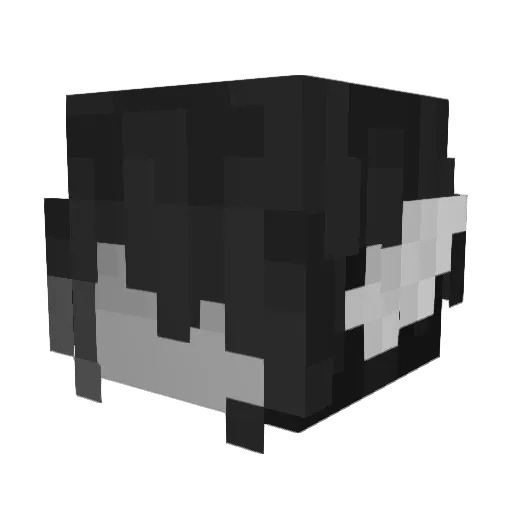 _DeltaU_ Minecraft avatar head, 3D render