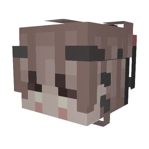 _Delta_One_ Minecraft avatar head, 3D render