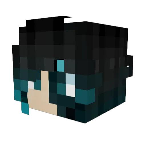 _Demonic__Angel_ Minecraft avatar head, 3D render