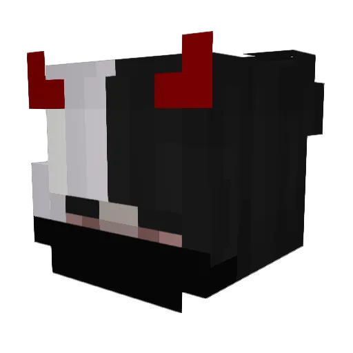 _DemonxX_ Minecraft avatar head, 3D render