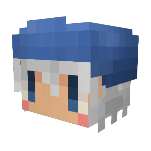 _Den1aL_ Minecraft avatar head, 3D render
