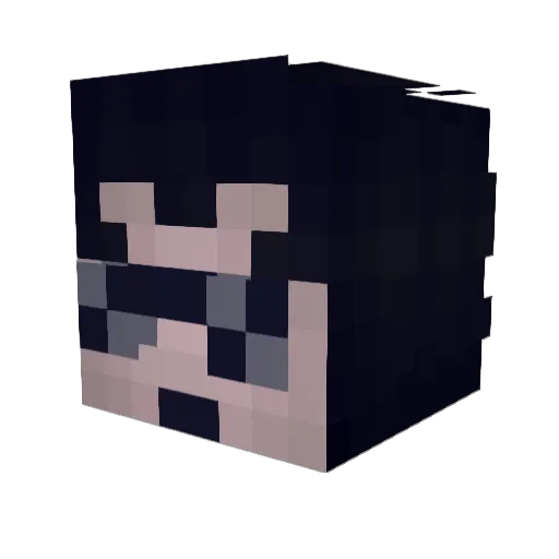 _Deniu_ Minecraft avatar head, 3D render