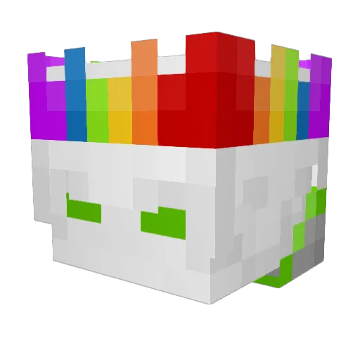 _Denniis Minecraft avatar head, 3D render
