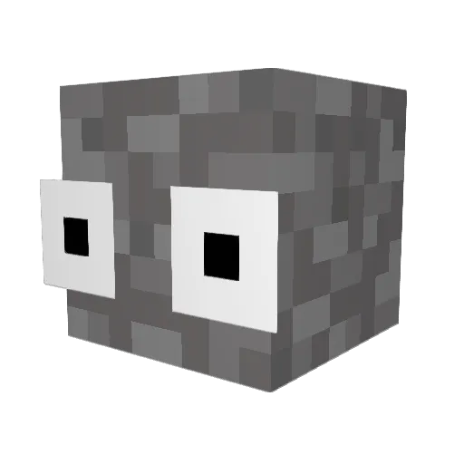 _Der_Stein_ Minecraft avatar head, 3D render