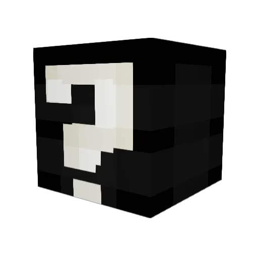 _Derf9_ Minecraft avatar head, 3D render