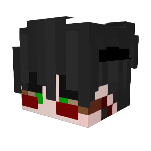_Desh Minecraft avatar head, 3D render