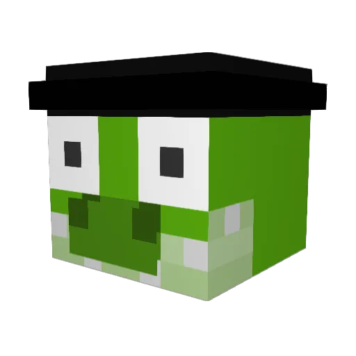 _Desolate_ Minecraft avatar head, 3D render