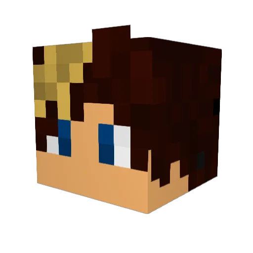 _Dest_Z_ Minecraft avatar head, 3D render