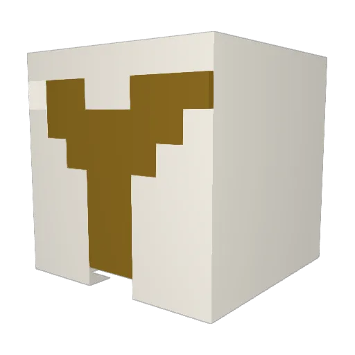 _Destati Minecraft avatar head, 3D render