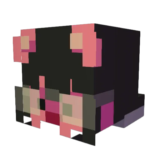_Desz Minecraft avatar head, 3D render